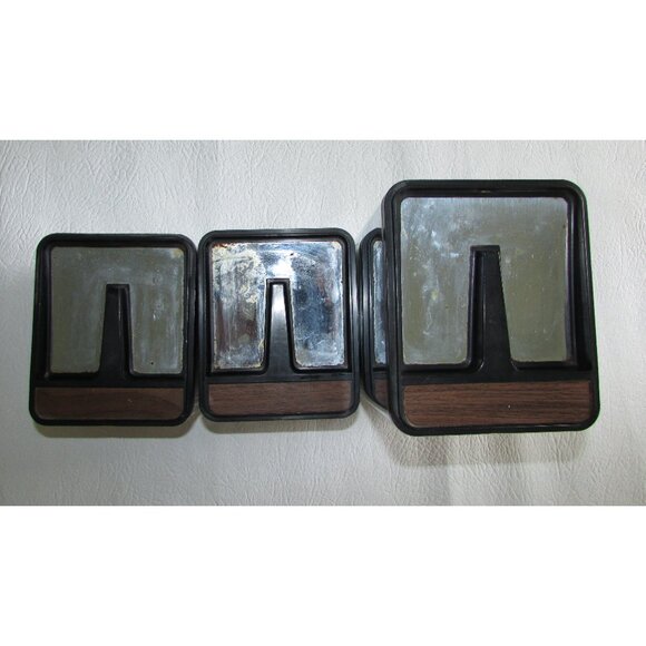 Chrome Flour Tea Coffee Canisters - Set of 3 - Vintage - Picture 4 of 15